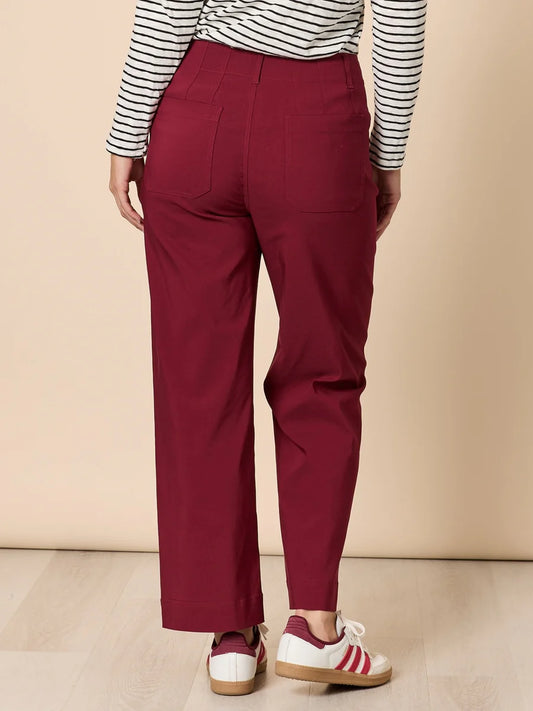 Marine Wide Leg Pant - Shiraz