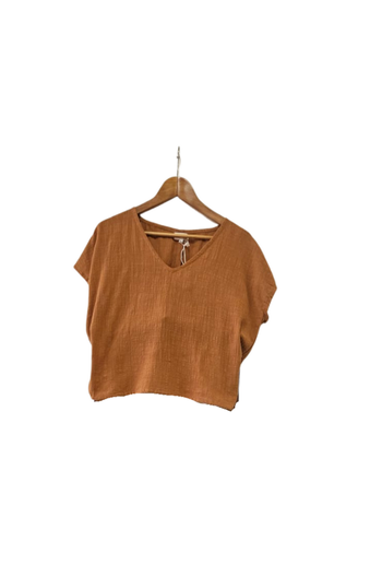 Koa Cotton V Neck Top
