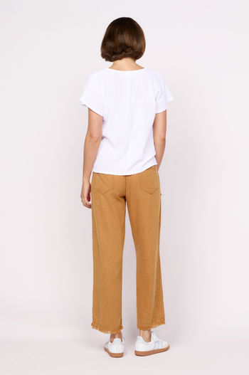 Koa Cotton V Neck Top