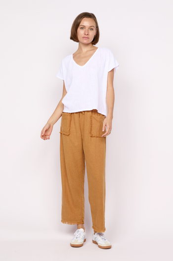 Koa Cotton V Neck Top