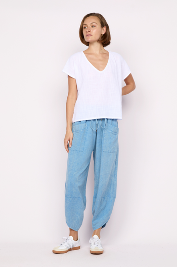 Koa Cotton V Neck Top