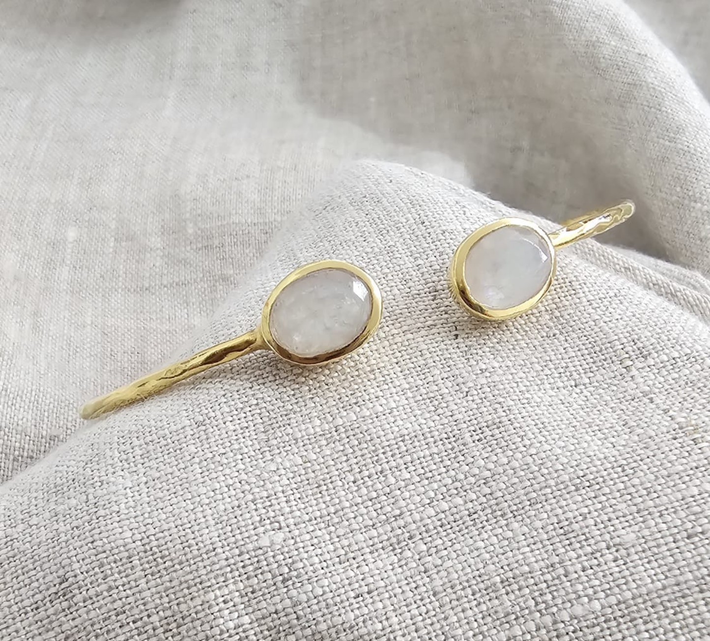 Euro Gold cuff bangle with gems- A21