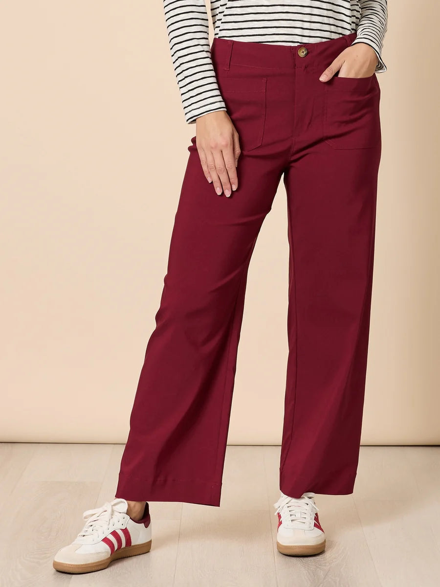 Marine Wide Leg Pant - Shiraz