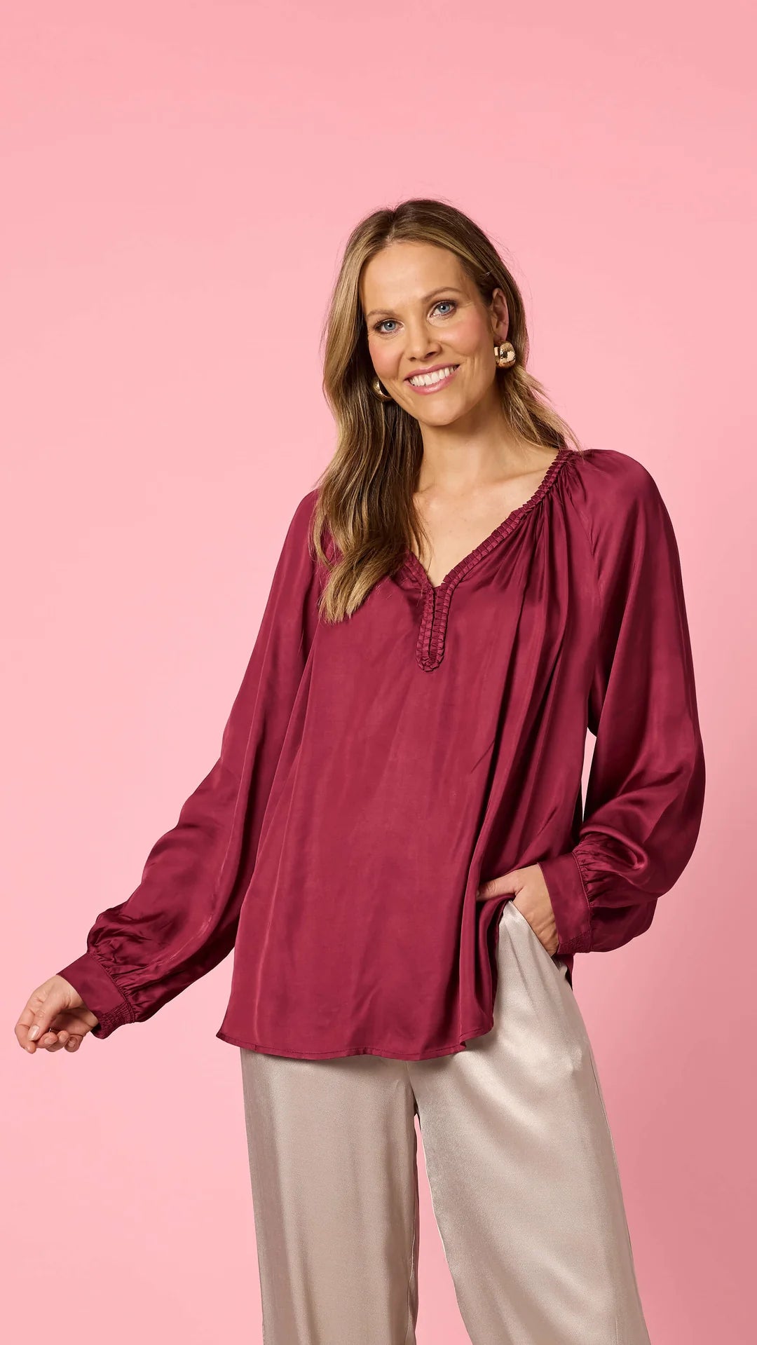 Lux Plait Top