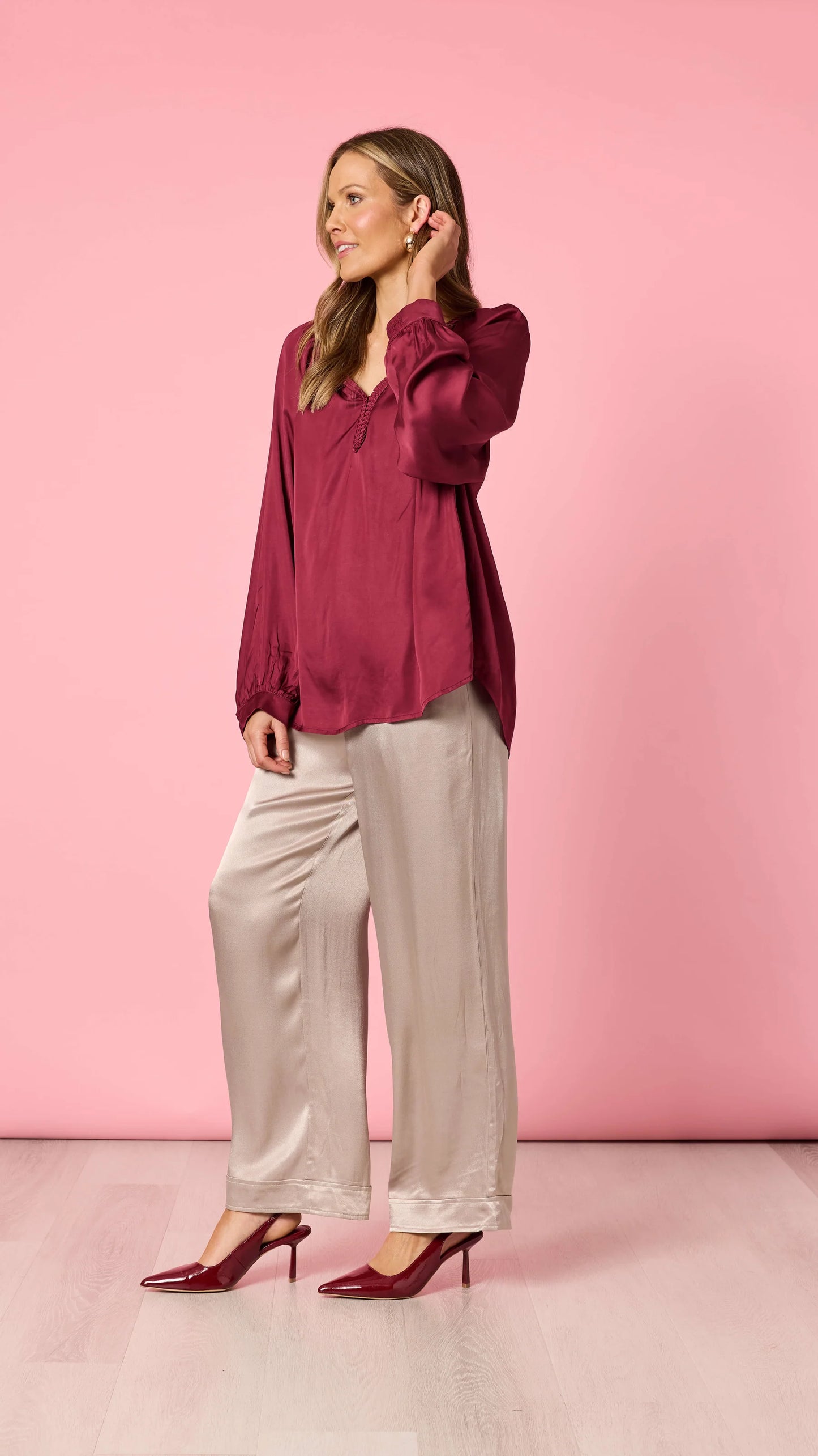 Lux Plait Top