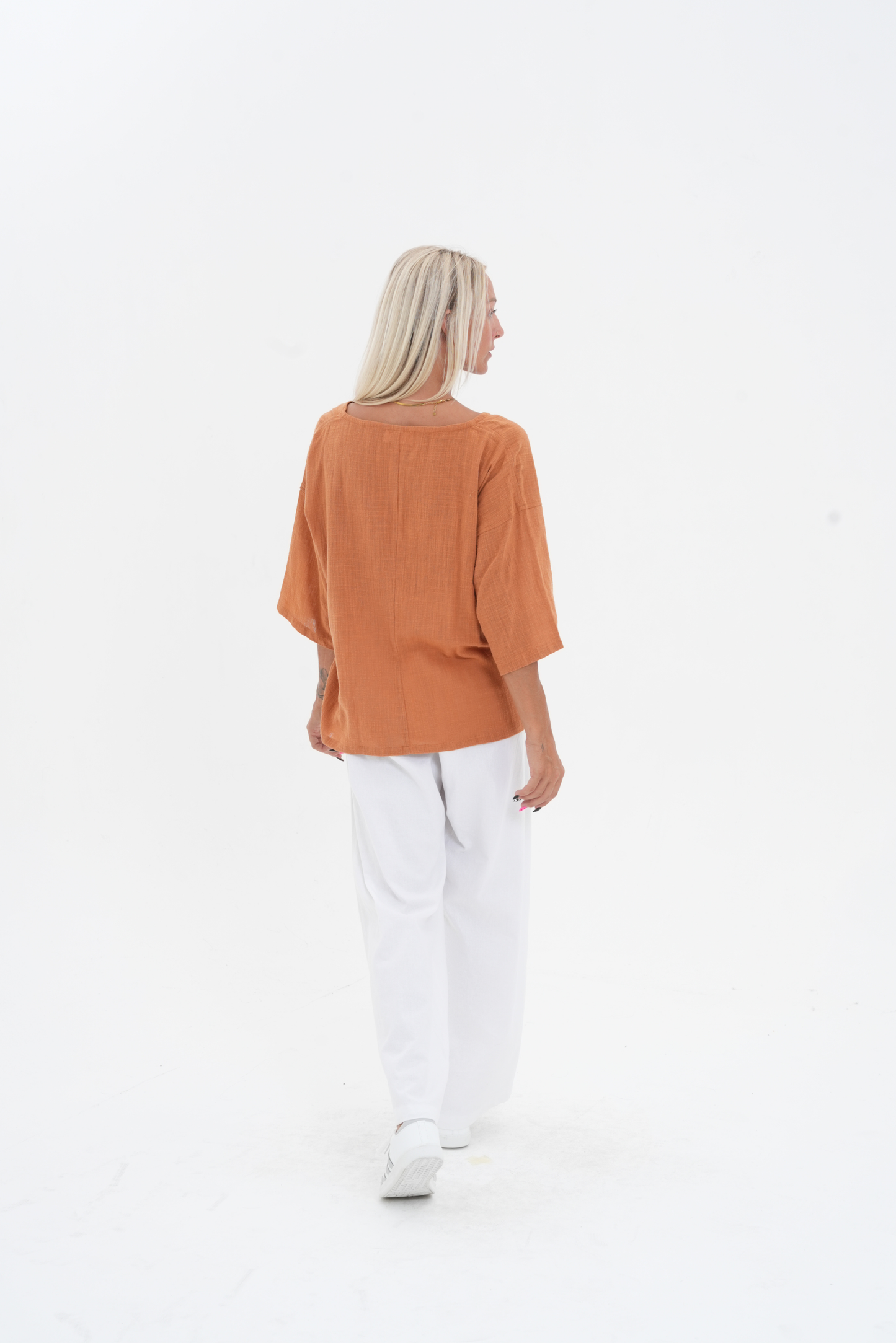 Koa cotton 3/4 Sleeve Top