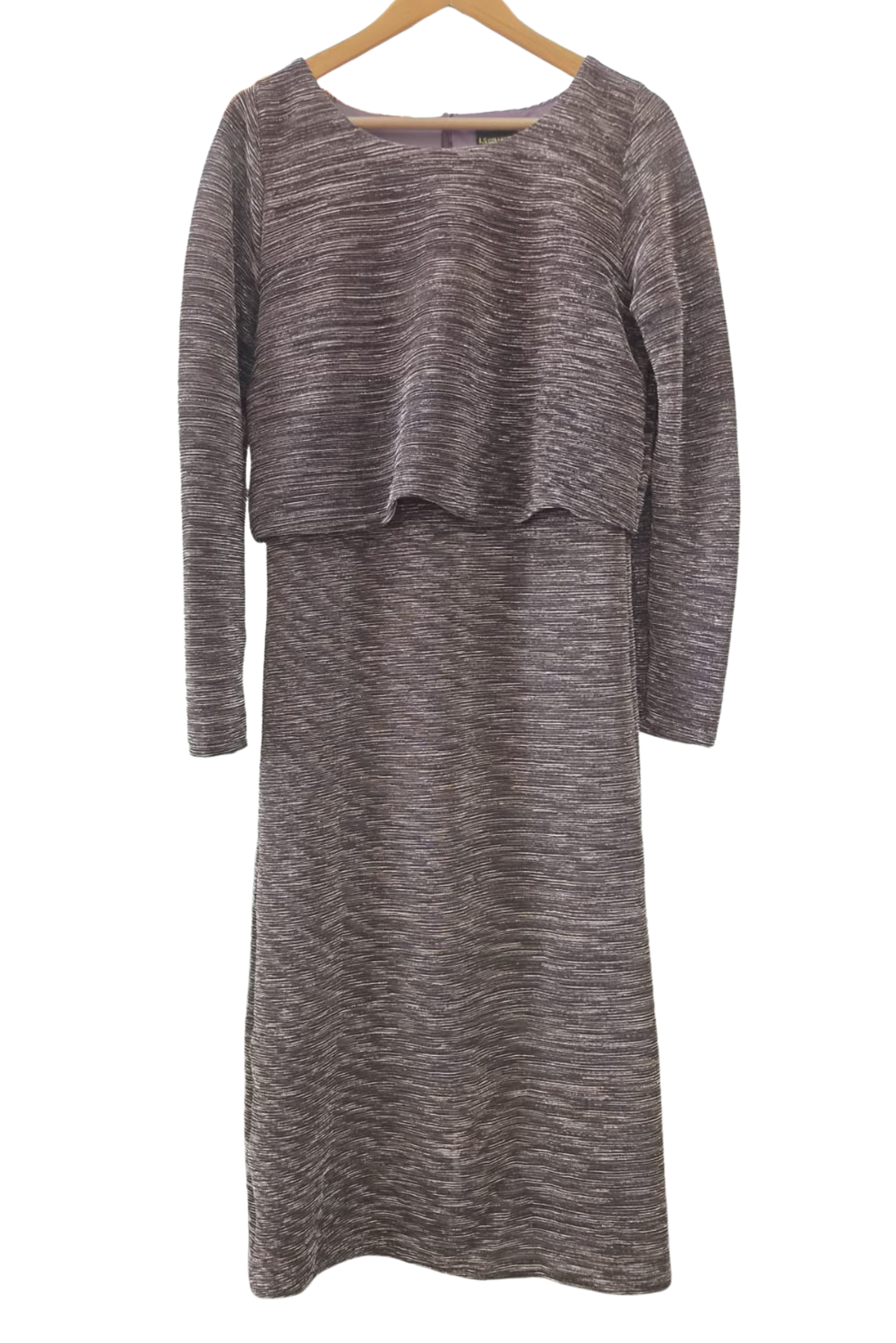 Layered Bateau-Neck Maxi Dress