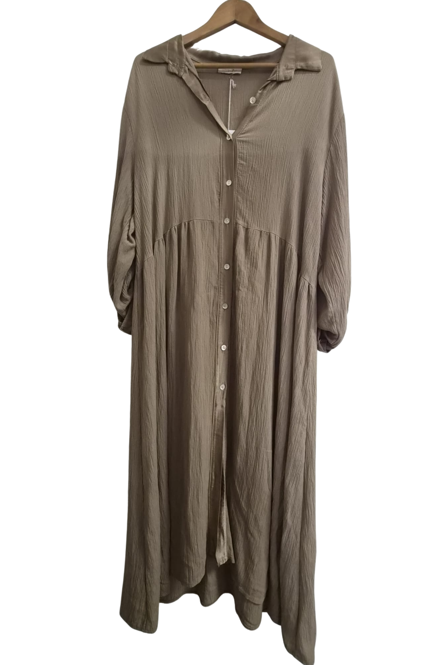 Roxby Crinkle Duster and Shirt Dress - Curvy Fit - SM