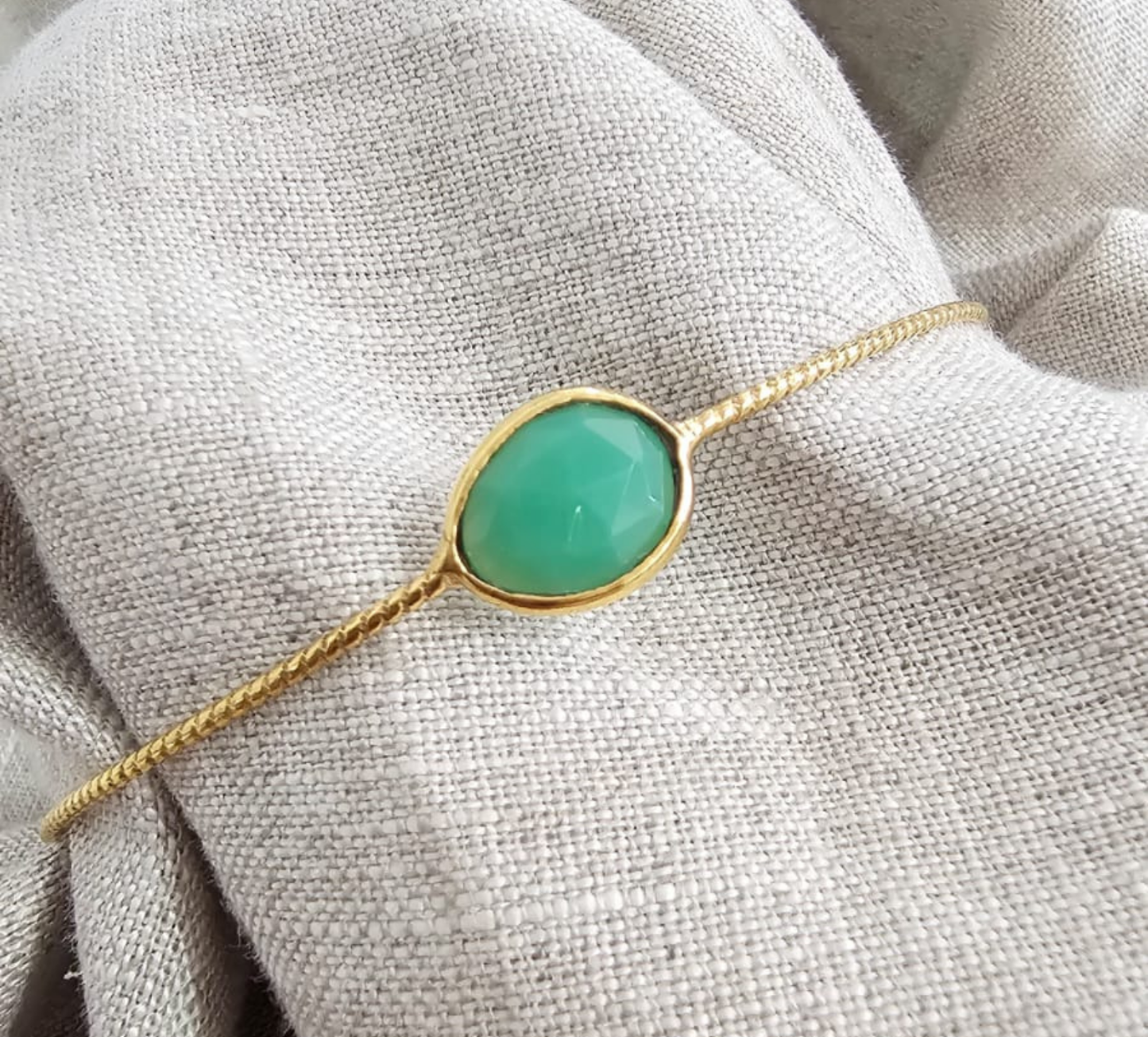 Euro Gold cuff bangle with gems- A278