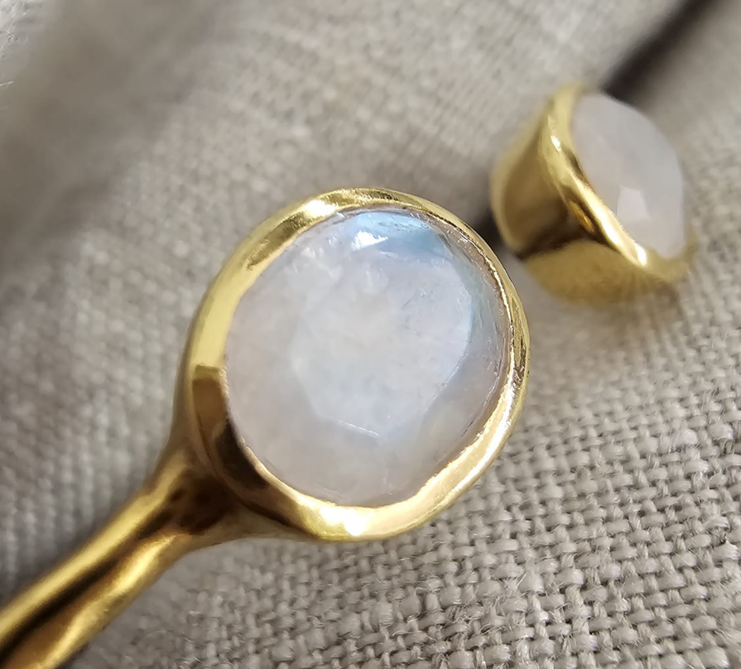 Euro Gold cuff bangle with gems- A21