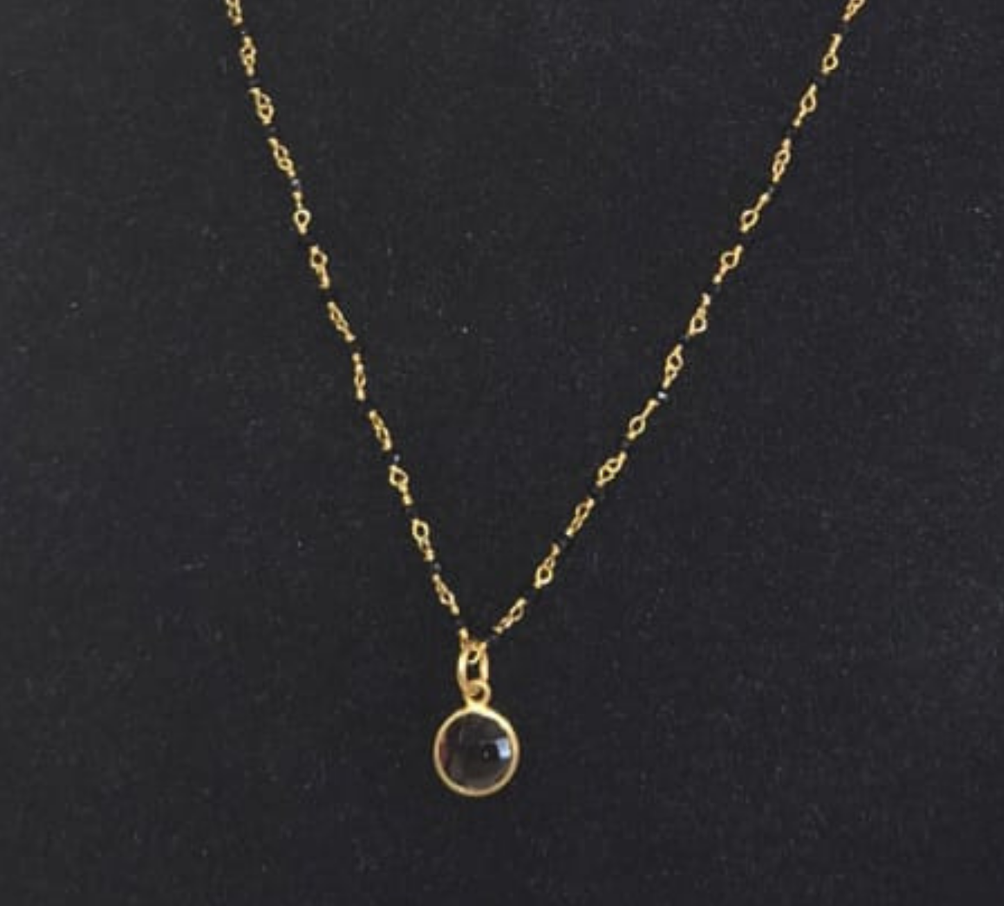Euro Gold Gemstones with pendant Necklace