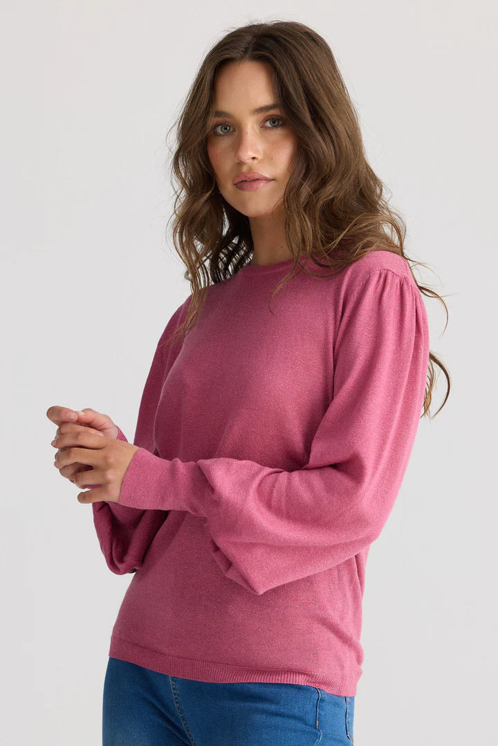 Electra Metallic Knit Top