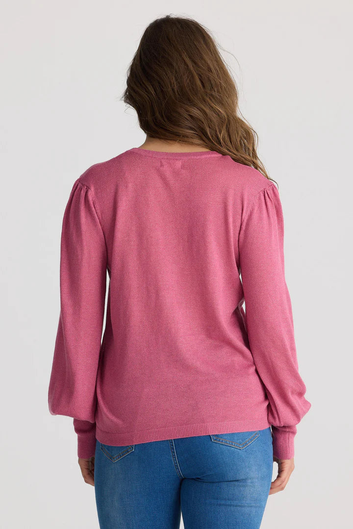 Electra Metallic Knit Top