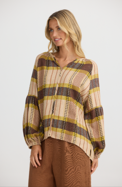Salerno Top - Santiago Check