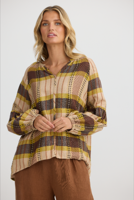 Salerno Top - Santiago Check